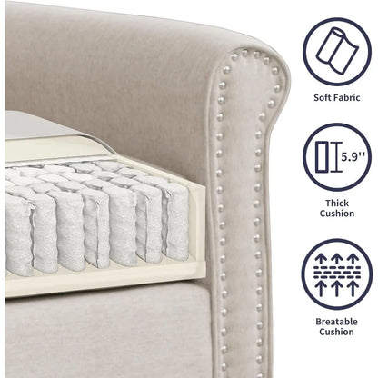 3 Piece Modular Living Room Sofa Set - Sectional Couch Set