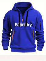 Men's Multi-Pocket Zipper Hoodie - European Size