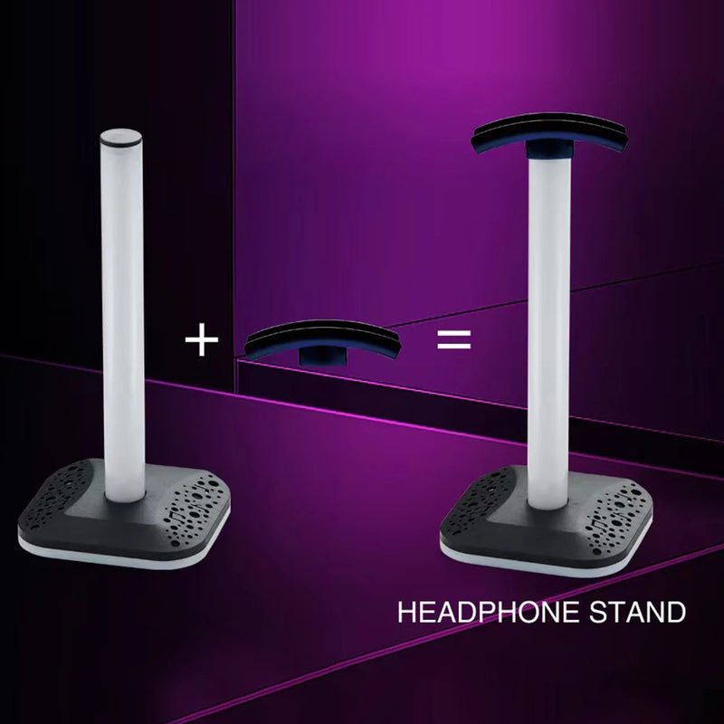 RGB Gaming Headphone Stand with LED Lighting