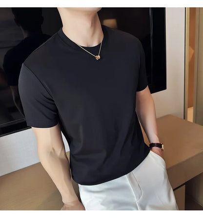 Men's Summer Ice Silk Cotton T-Shirt