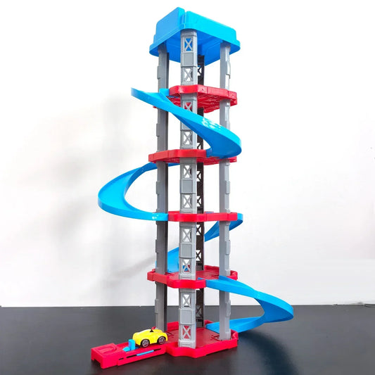 DIY Assembled City Winding Roads Racing Car Garage Toy