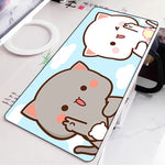 Peach Mochi Cat XXL Gaming Mouse Pad