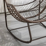 Comfy Wicker Egg Chair with Thick Cushion for Outdoor Relaxation