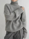 Luxurious 100% Cashmere Turtleneck Sweater for Women