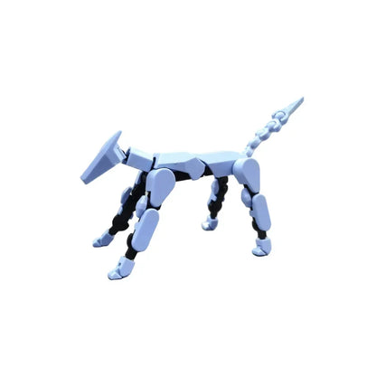 DIY Luminous T13 Multi-Jointed Movable Robot & Dog Action Figures