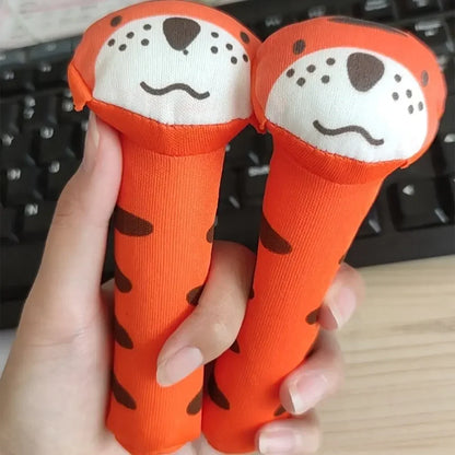 Cartoon Animal Hand Bell Rattle - Soft Plush Baby Rattle Toy
