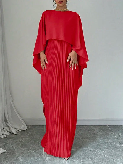 Elegant O-Neck Evening Dress