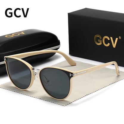 2025 Cat Eye Polarized Sunglasses for Women Ultralight Luxury Fashion Shades