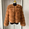 Women's High-Quality Faux Fox Fur Coat