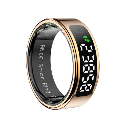 Qring R11 Smart LED Ring – Heart Rate & Oxygen Monitor in Stylish Stainless Steel