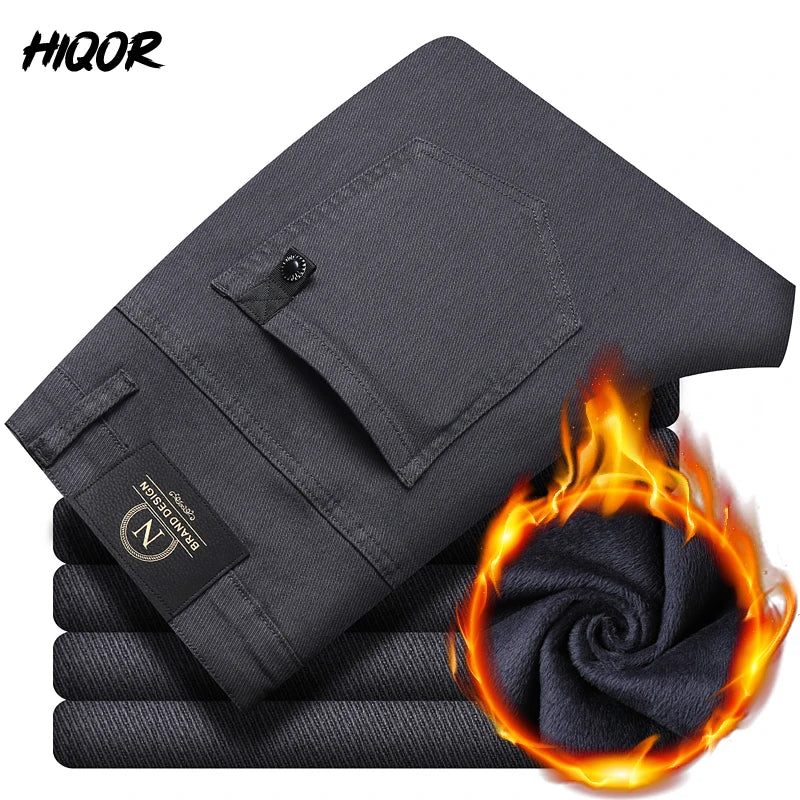 HIQOR Men's Fleece-Lined Winter Pants