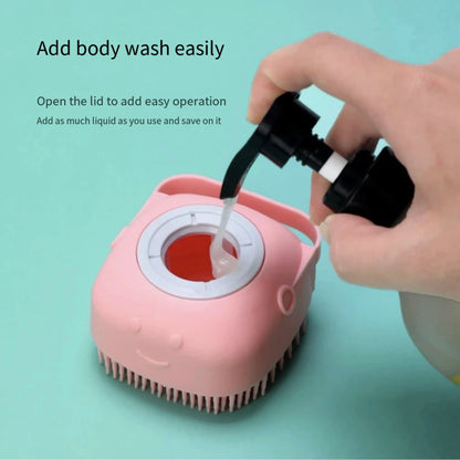 Silicone Pet Bath & Massage Glove Brush for Dogs & Cats