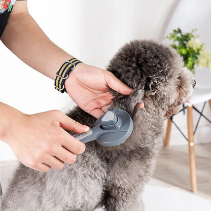Self-Cleaning Pet Grooming Brush for Dogs & Cats
