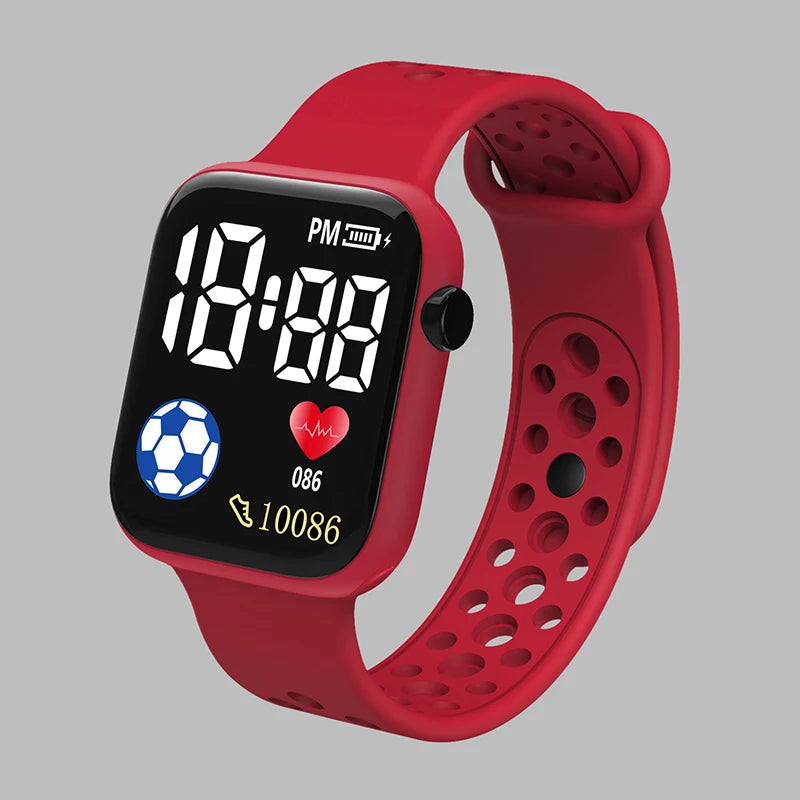 Kids' Waterproof LED Digital Watch