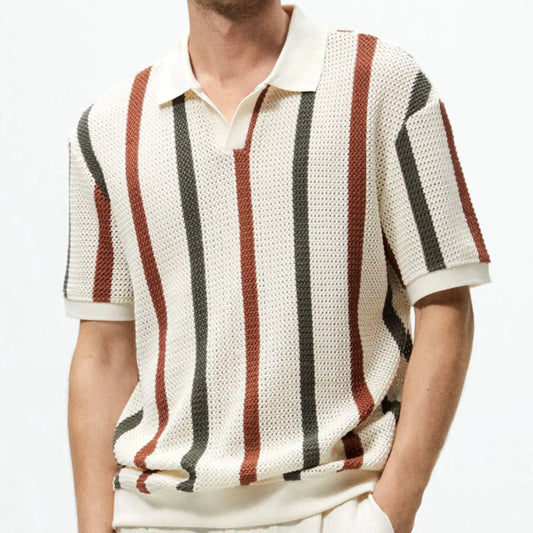 Summer Hollow Knitted Shirt