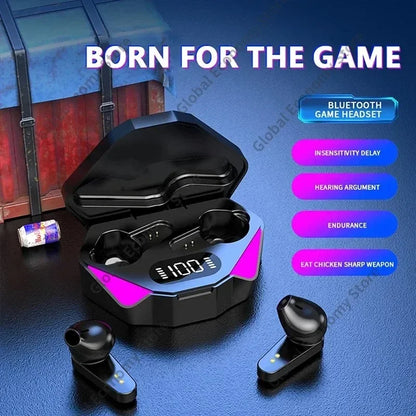 X15 TWS Wireless Gaming Earbuds – 9D Stereo Bluetooth Earphones with Mic & HiFi Bass