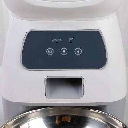 Smart WiFi Pet Feeder with Voice Recorder & Timer