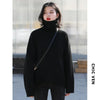 CHIC VEN Korean Women's Loose Turtleneck Sweater