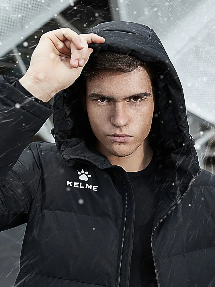 KELME Men's Winter Hooded Sports Jacket