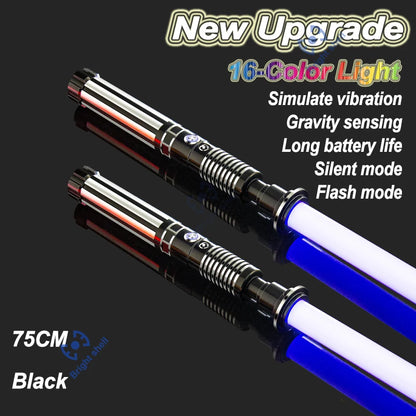 RGB Metal Lightsaber Laser Sword – 15 Color Change with Sound Effects