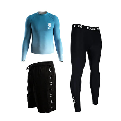 Custom Printed Long Sleeve Rash Guard for Men and Women Surfing Swimwear