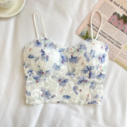Vintage Lace Sleeveless Blouse for Women
