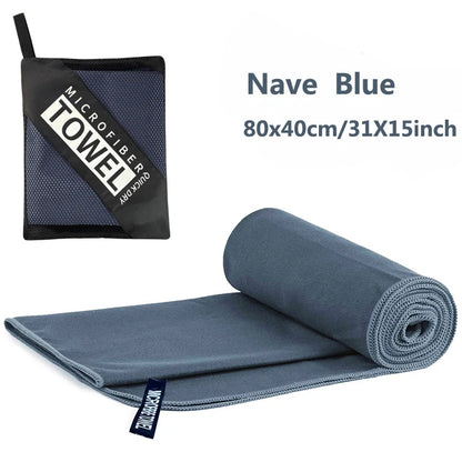 Quick-Dry Microfiber Travel Towel 40x80cm for Gym, Beach, and Camping