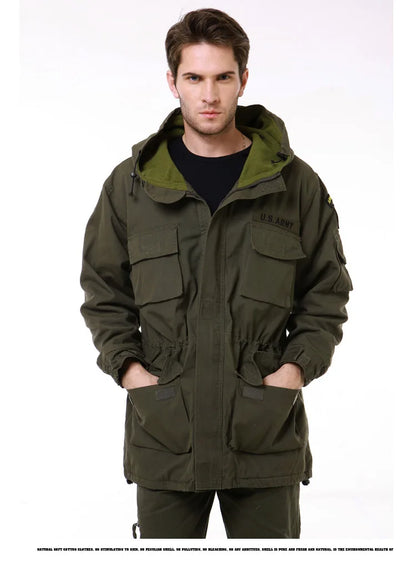 US Military Fleece Tactical Windbreaker Jacket