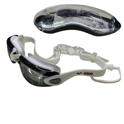 ARENA Anti-Fog UV Swim Goggles with Earplugs for Men and Women