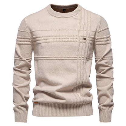 Striped Crewneck Sweater - Cozy & Stylish