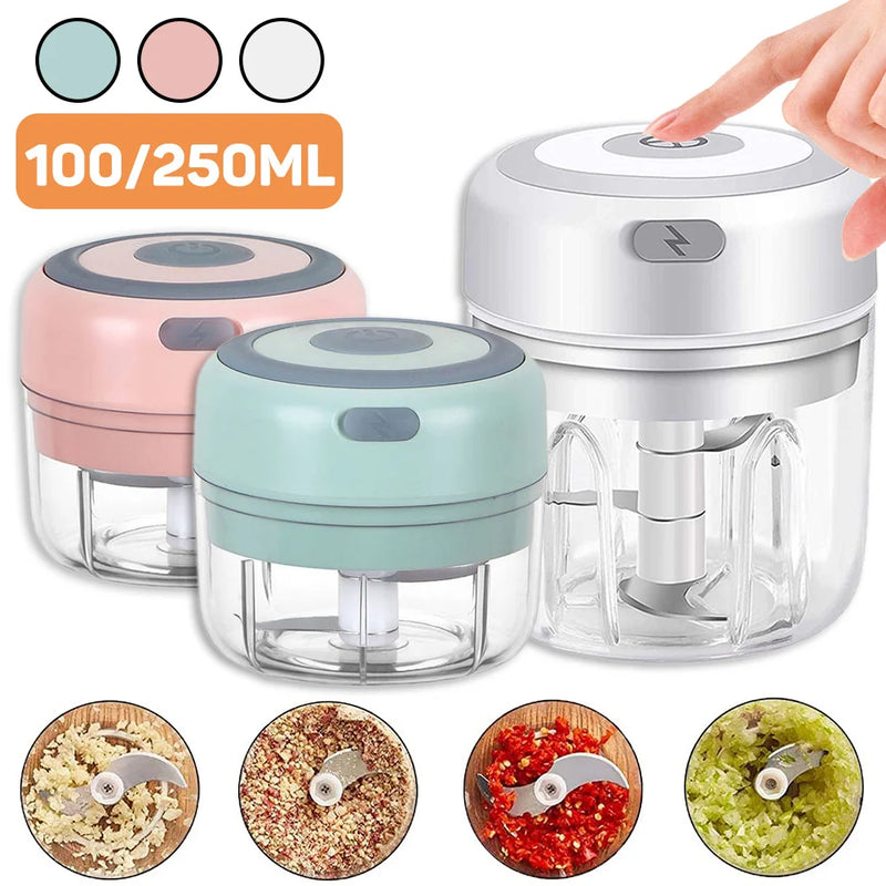 Compact USB Mini Food Chopper & Garlic Masher