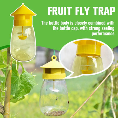 Plastic Fruit Fly Trap Killer for Indoor Outdoor Pest Control