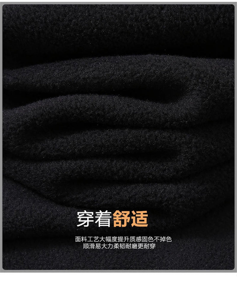 Men's Solid Color Polar Fleece Jacket