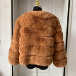 Women's High-Quality Faux Fox Fur Coat