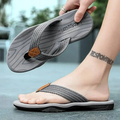 Men’s Casual Flip Flops – Anti-Slip Beach Sandals
