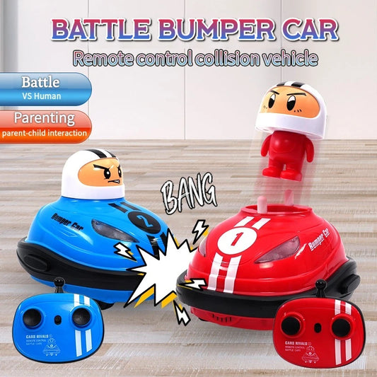 RC Super Battle Bumper Car with Pop-Up Doll – 2.4G Remote Control Toy