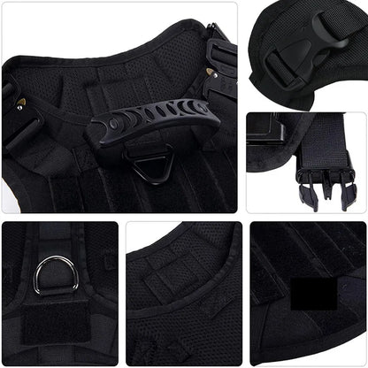 K9 Tactical Military Dog Vest and Leash Set