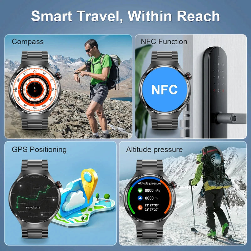 New GPS Smart Watch Men For Huawei Watch