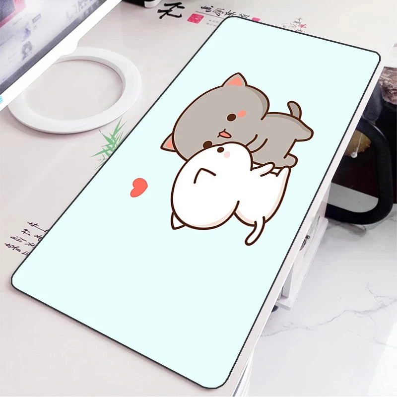 Peach Mochi Cat XXL Gaming Mouse Pad