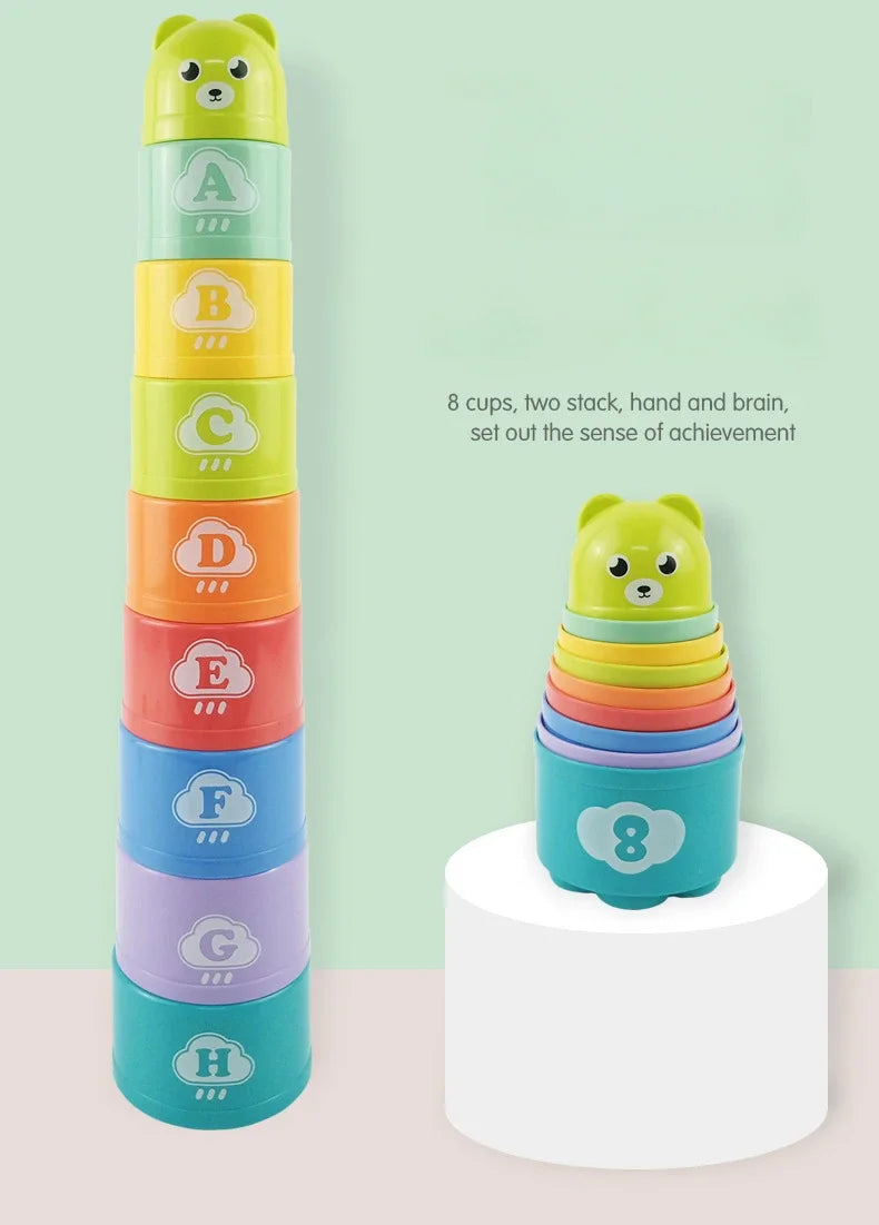 Kid Brain Response Battle Fold Cup Game – Speed Stacking Competition