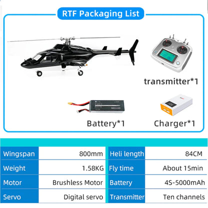 FLY WING Airwolf FW450 V2 6CH RC Helicopter RTF – GPS Flight Control