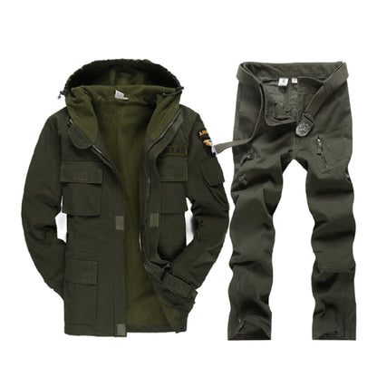 US Military Fleece Tactical Windbreaker Jacket