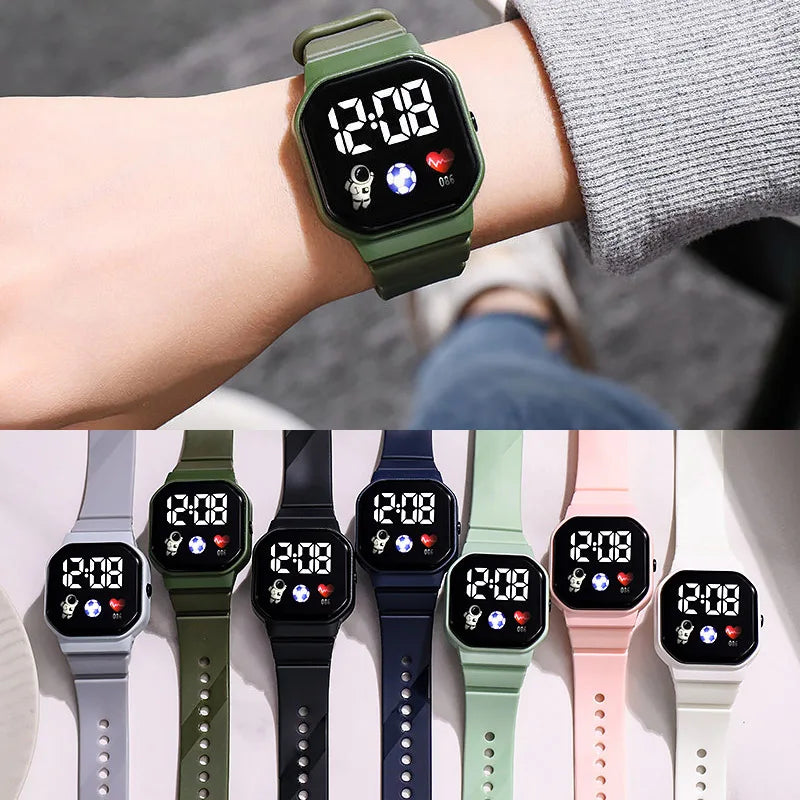 Kids' Waterproof LED Digital Watch