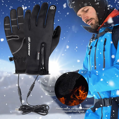 Windproof Rechargeable Touch Screen Winter Gloves