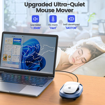 Undetectable Virtual Mouse Mover with ON/OFF Switch – Anti-Sleep USB Mouse Jiggler
