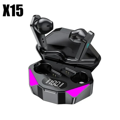 X15 TWS Wireless Gaming Earbuds – 9D Stereo Bluetooth Earphones with Mic & HiFi Bass