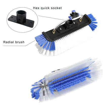 Carbon Fiber Water Fed Pole Brush for Solar Panel and Window Cleaning