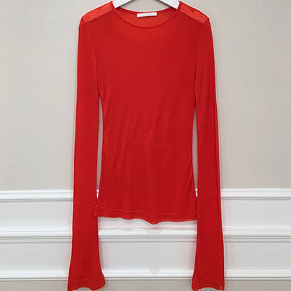 Shintimes Women’s Sexy Slim-Fit Long Sleeve T-Shirt