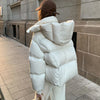 Women’s Hooded Puff-Feel Winter Jacket, Korean Fashion