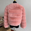 Women's High-Quality Faux Fox Fur Coat